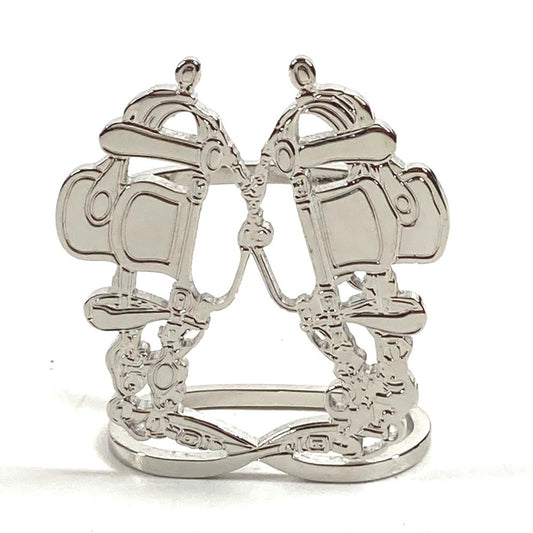 HERMES ブリッド ドゥ ガラ ブリッドドゥガラ アクセサリー ファッション小物 スカーフリング メタル レディース シルバー