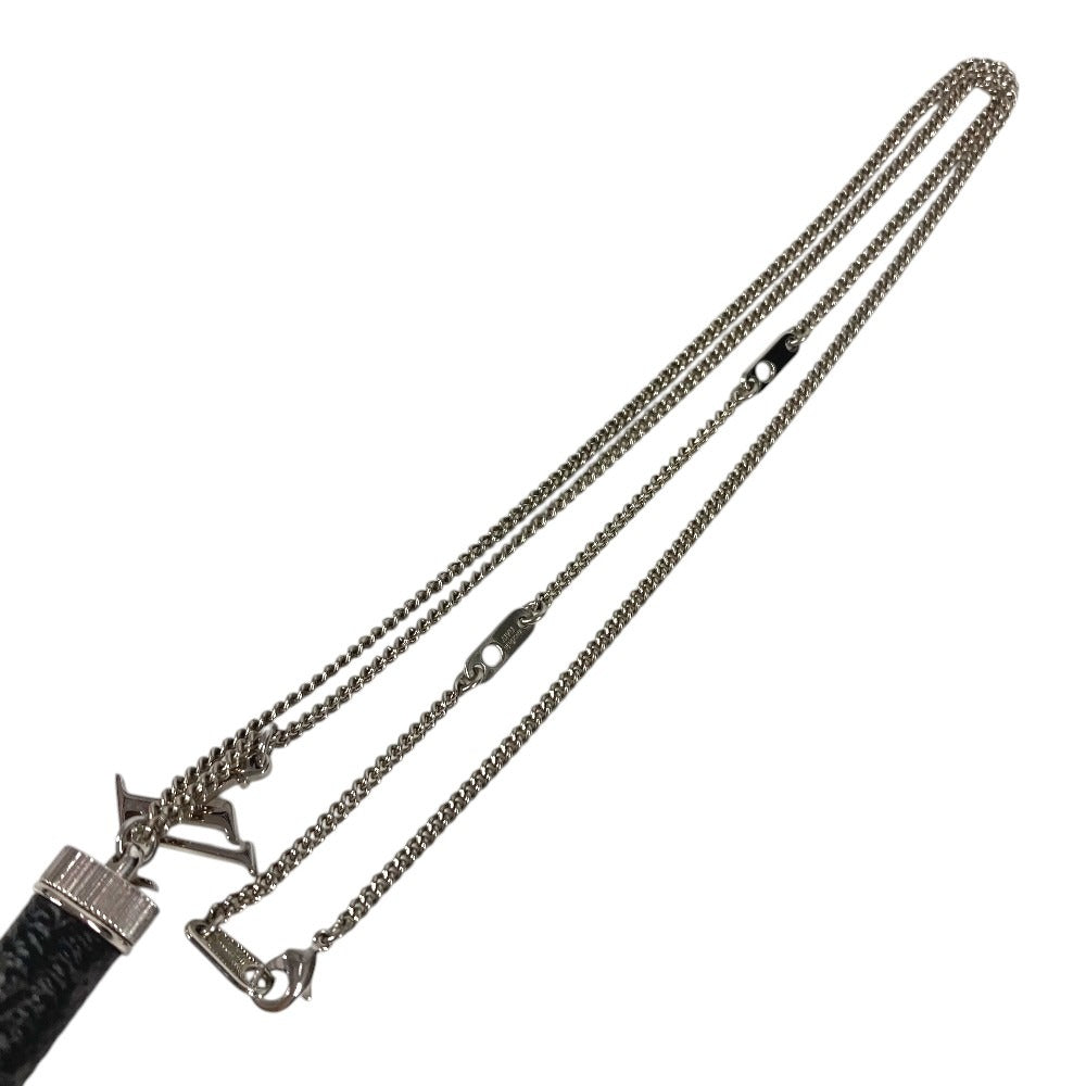 LOUIS VUITTON M63641 モノグラムエクリプス ネックレスチャームズ チェーンネックレス アクセサリー ネックレス メタル ユニセックス ブラック