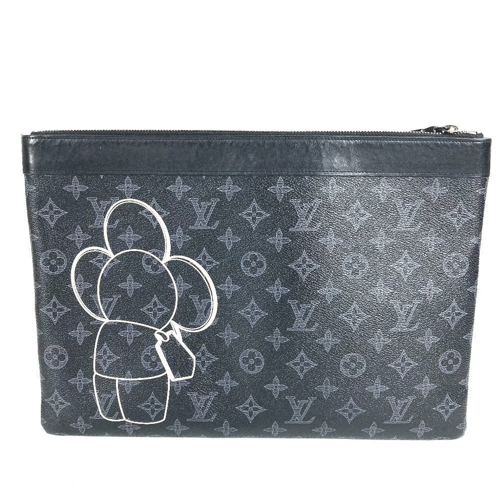 LOUIS VUITTON M62904 モノグラムエクリプス ポップストア限定 ポシェットアポロ ヴィヴィエンヌ カバン セカンドバッグ ポーチ クラッチバッグ モノグラムエクリプスキャンバス ユニセックス ブラック