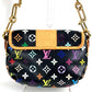 LOUIS VUITTON M40306 モノグラムマルチカラー パティ カバン セミショルダーバッグ フラップ チェーン ハンドバッグ ショルダーバッグ モノグラムマルチカラーキャンバス レディース ノワール ブラック