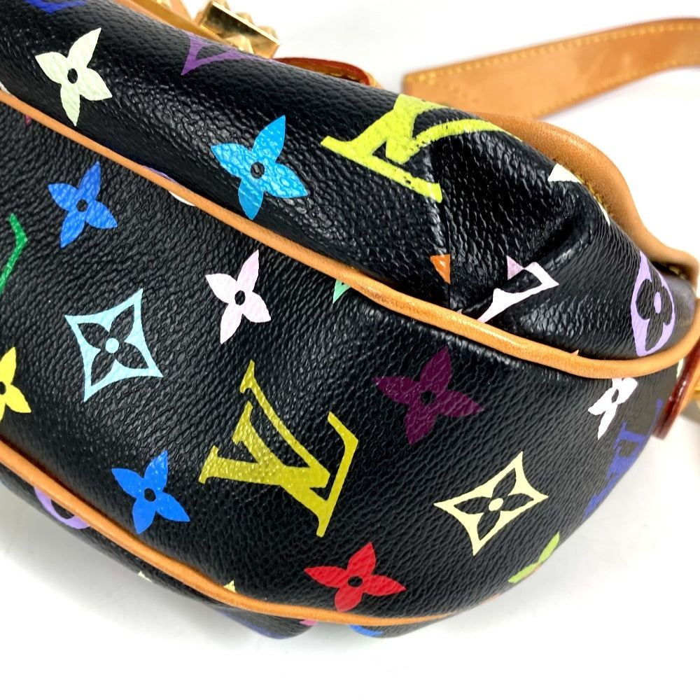 LOUIS VUITTON M40306 モノグラムマルチカラー パティ カバン セミショルダーバッグ フラップ チェーン ハンドバッグ ショルダーバッグ モノグラムマルチカラーキャンバス レディース ノワール ブラック