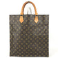 LOUIS VUITTON M51140 Monogram Sac Plat Tote Bag Vertical Tote Hand Bag MonogramCanvas Brown Used