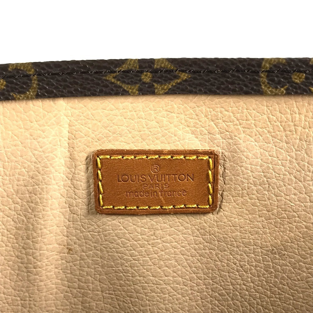 LOUIS VUITTON M51140 Monogram Sac Plat Tote Bag Vertical Tote Hand Bag MonogramCanvas Brown Used
