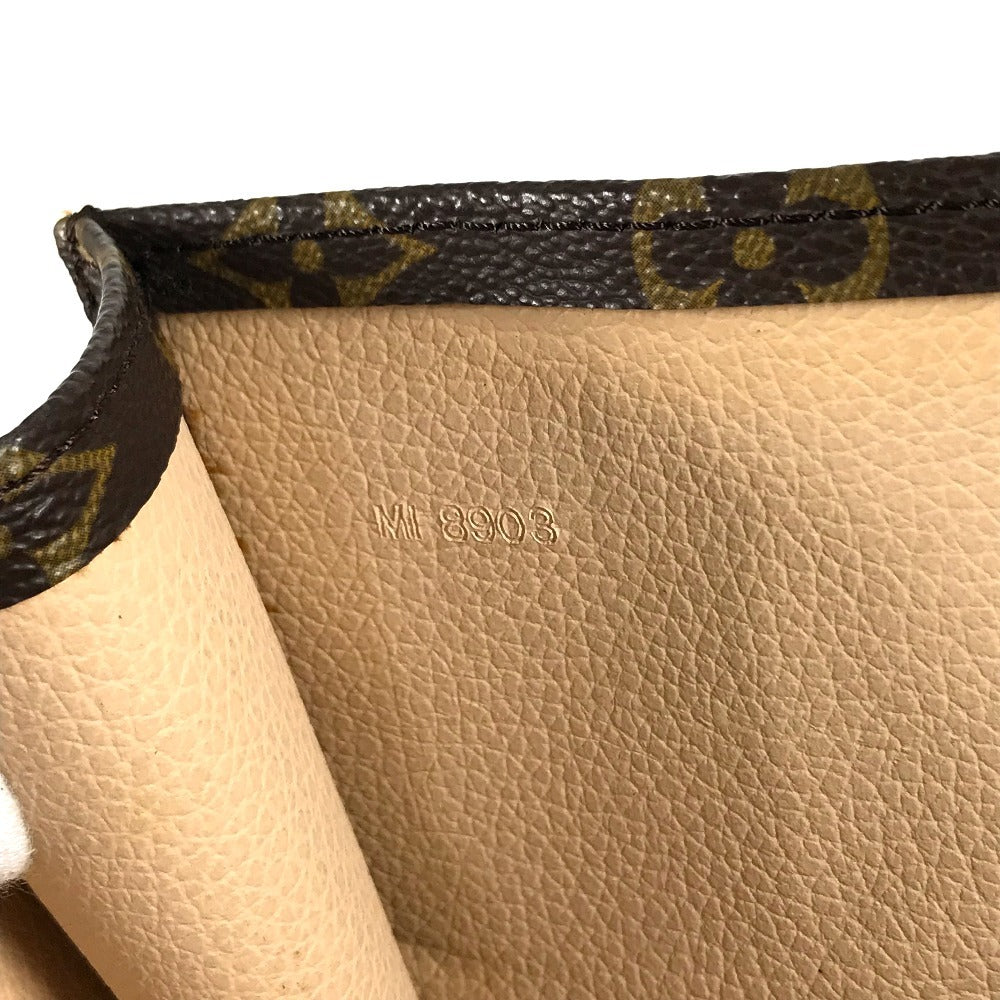 LOUIS VUITTON M51140 Monogram Sac Plat Tote Bag Vertical Tote Hand Bag MonogramCanvas Brown Used
