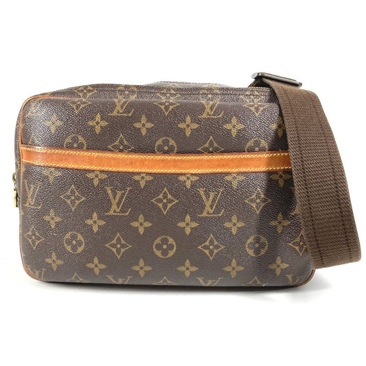 LOUIS VUITTON M45254 Monogram Reporter PM Crossbody Shoulder Bag Monogram Canvas Unisex Brown
