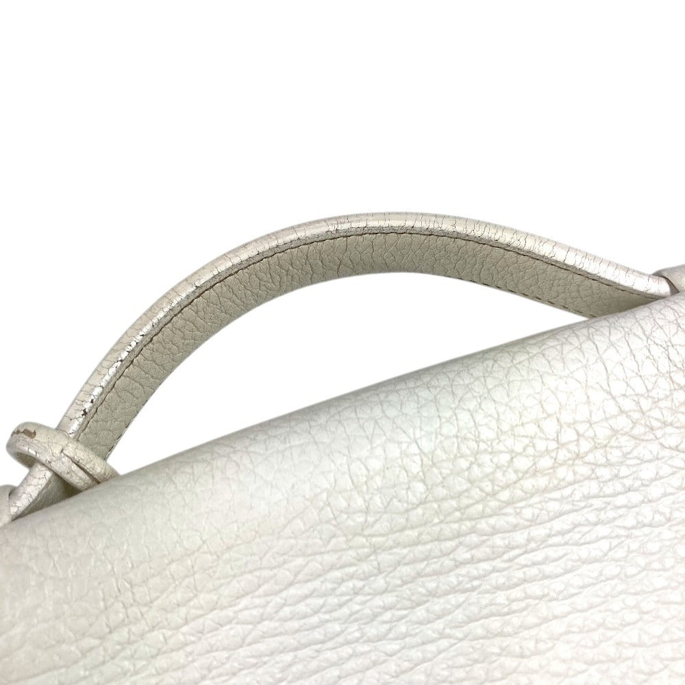 HERMES サックアデペッシュ 38 サックアデペッシュ38 トートバッグ 肩掛け ハンドバッグ ビジネスバッグ レザー ユニセックス ホワイト