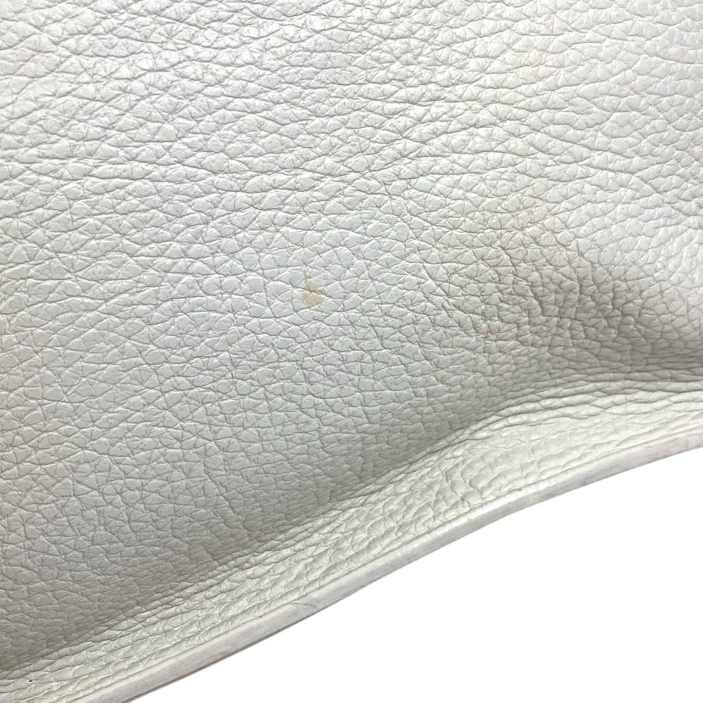 HERMES サックアデペッシュ 38 サックアデペッシュ38 トートバッグ 肩掛け ハンドバッグ ビジネスバッグ レザー ユニセックス ホワイト