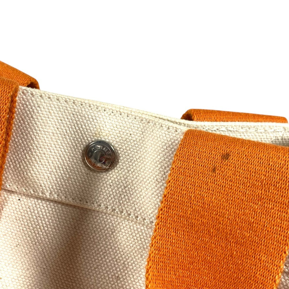 HERMES ボラボラPM ボラボラ PM カバン トートバッグ ハンドバッグ キャンバス ユニセックス オレンジ