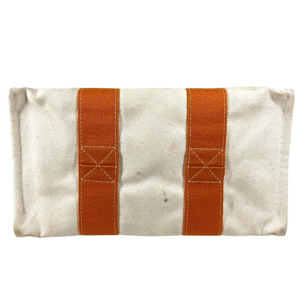 HERMES ボラボラPM ボラボラ PM カバン トートバッグ ハンドバッグ キャンバス ユニセックス オレンジ