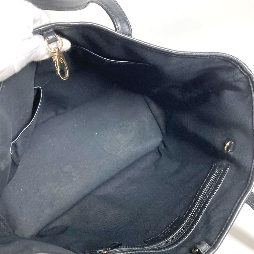 BVLGARI ロゴ S.Bulgari カバン トートバッグ 肩掛け ショルダーバッグ レザー/コーティングキャンバス ユニセックス グレー