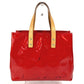 LOUIS VUITTON Ｍ91990 モノグラムヴェルニ リードPM リード PM カバン ミニバッグ ハンドバッグ モノグラムヴェルニキャンバス レディース ポムダムール レッド