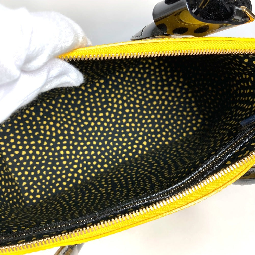 LOUIS VUITTON M91398 モノグラム ヴェルニ ドットインフィニティ 草間彌生 ロックイット MM ロックイットMM カバン トートバッグ ハンドバッグ パテントレザー ユニセックス イエロー