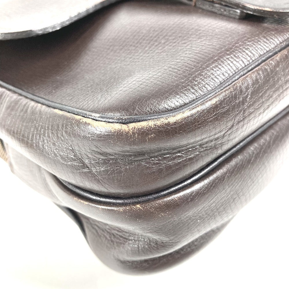 LOUIS VUITTON M92534 ユタ イロクワ カバン 斜め掛け ポシェット ショルダーバッグ ユタレザー ユニセックス カフェ ブラウン
