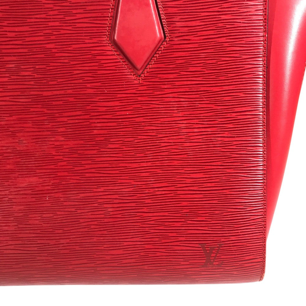 LOUIS VUITTON M52427 Epi Duplex Tote Bag Shoulder Bag Hand Bag Shoulder Bag Epi Leather Castilian red Red Used