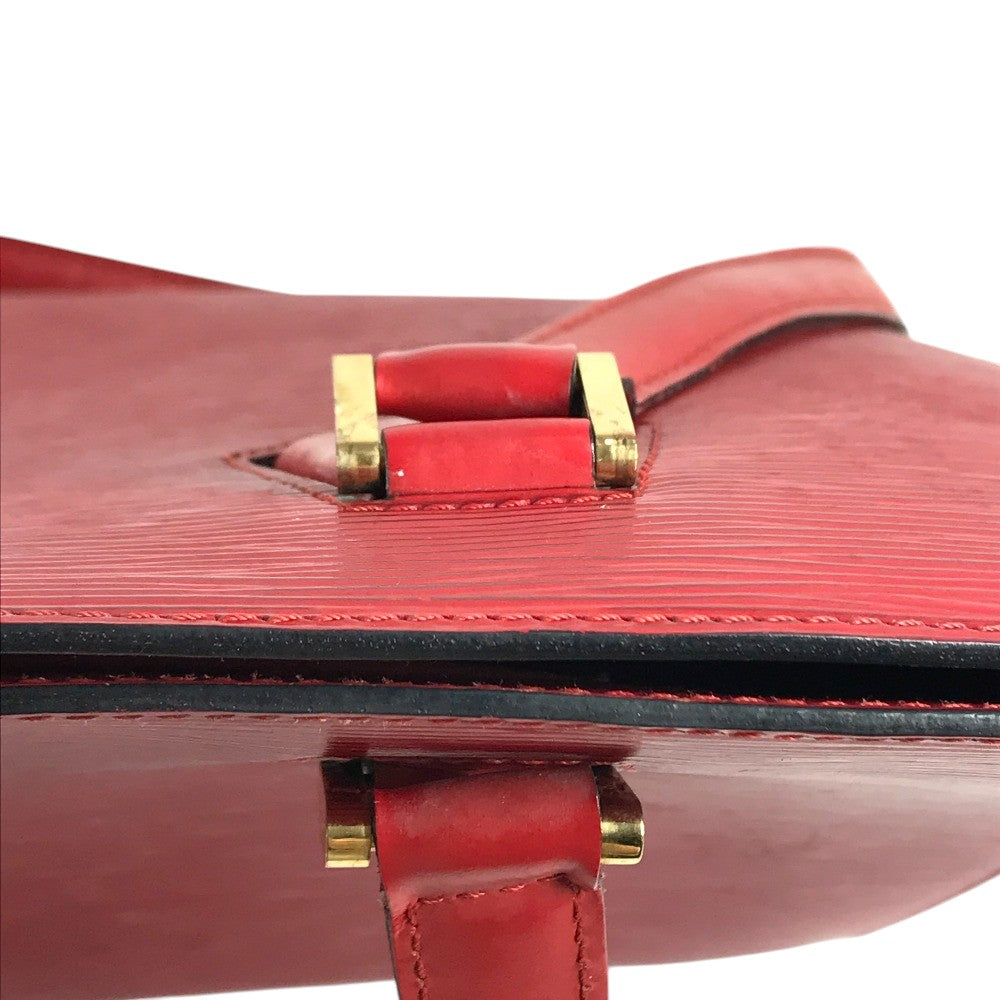 LOUIS VUITTON M52427 Epi Duplex Tote Bag Shoulder Bag Hand Bag Shoulder Bag Epi Leather Castilian red Red Used