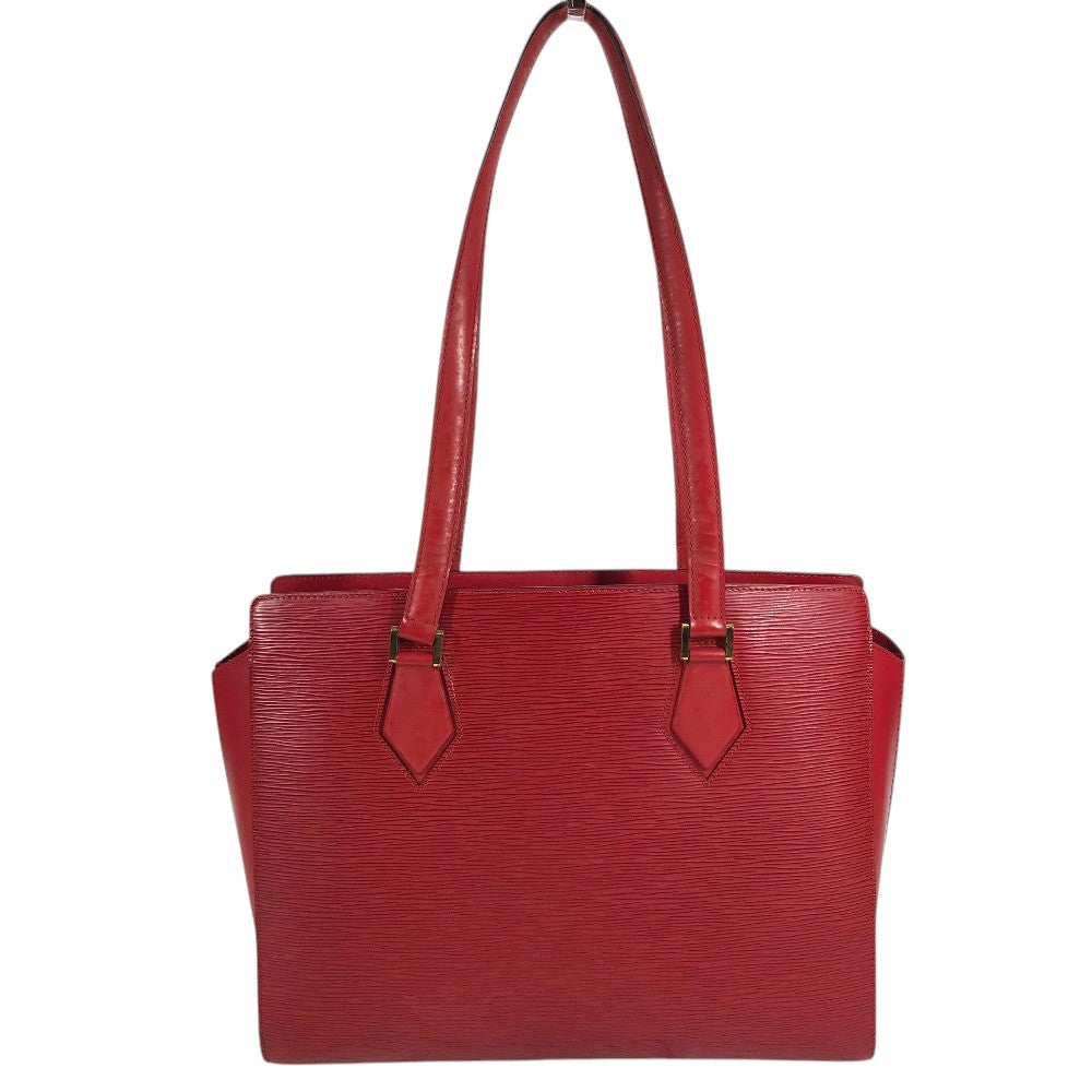 LOUIS VUITTON M52427 Epi Duplex Tote Bag Shoulder Bag Hand Bag Shoulder Bag Epi Leather Castilian red Red Used