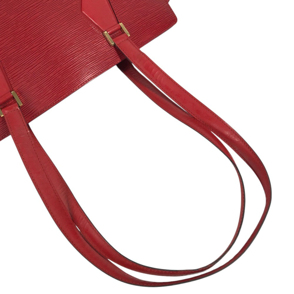 LOUIS VUITTON M52427 Epi Duplex Tote Bag Shoulder Bag Hand Bag Shoulder Bag Epi Leather Castilian red Red Used