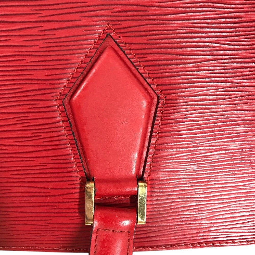 LOUIS VUITTON M52427 Epi Duplex Tote Bag Shoulder Bag Hand Bag Shoulder Bag Epi Leather Castilian red Red Used