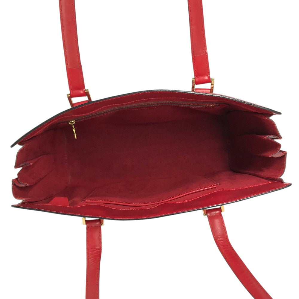LOUIS VUITTON M52427 Epi Duplex Tote Bag Shoulder Bag Hand Bag Shoulder Bag Epi Leather Castilian red Red Used