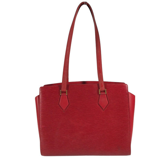LOUIS VUITTON M52427 Epi Duplex Tote Bag Shoulder Bag Hand Bag Shoulder Bag Epi Leather Castilian red Red Used