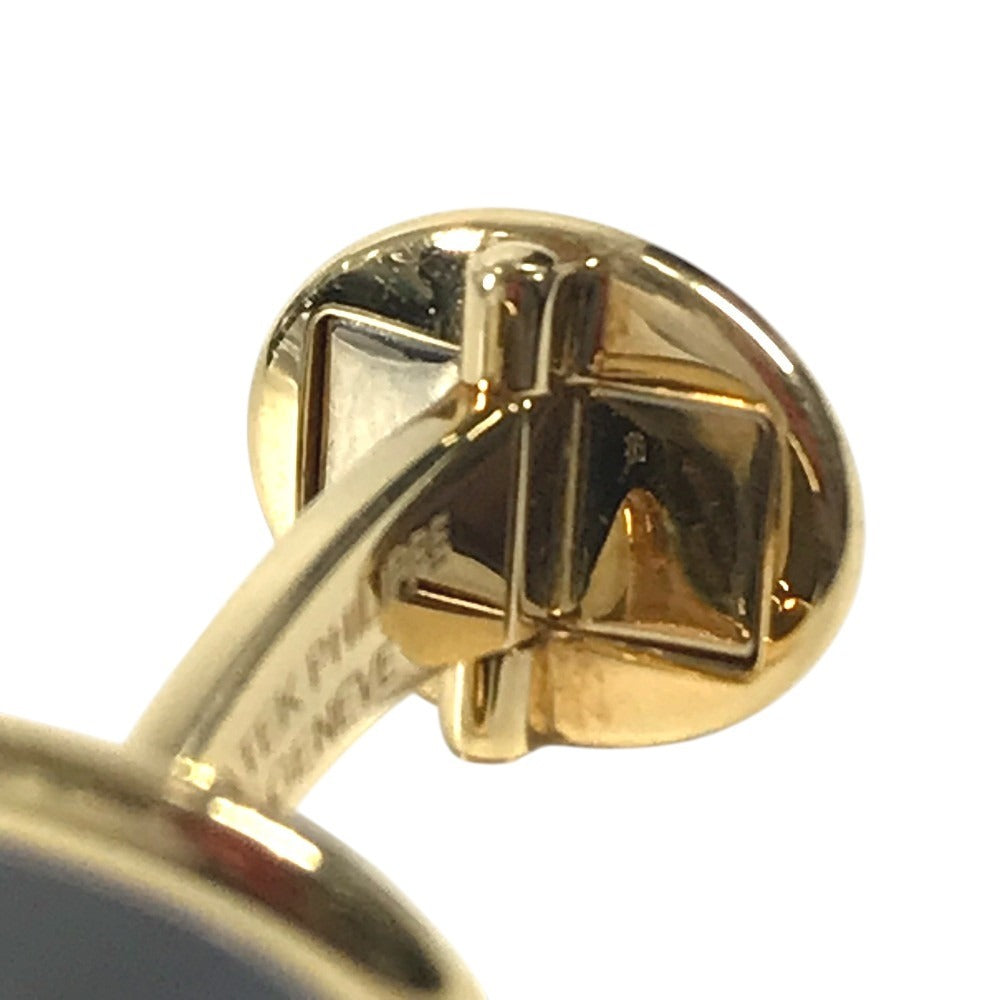 PATEK PHILIPPE ゴールデンエリプス カフリンクス アクセサリー ジュエリー プラチナ カフス YG750 メンズ ブルー