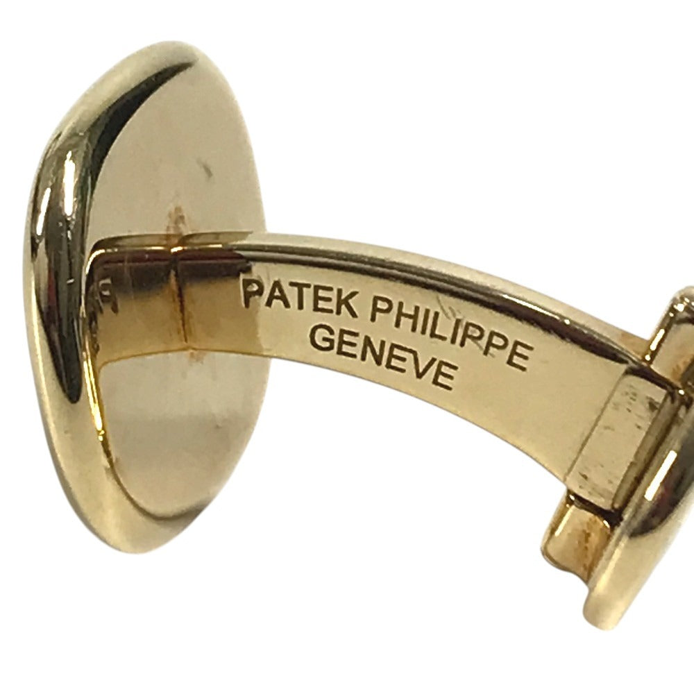 PATEK PHILIPPE ゴールデンエリプス カフリンクス アクセサリー ジュエリー プラチナ カフス YG750 メンズ ブルー