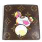 LOUIS VUITTON M61666 モノグラムパンダ ポルトビエカルトクレディモネ コンパクトウォレット 財布 2つ折り財布 モノグラムキャンバス ユニセックス ブラウン