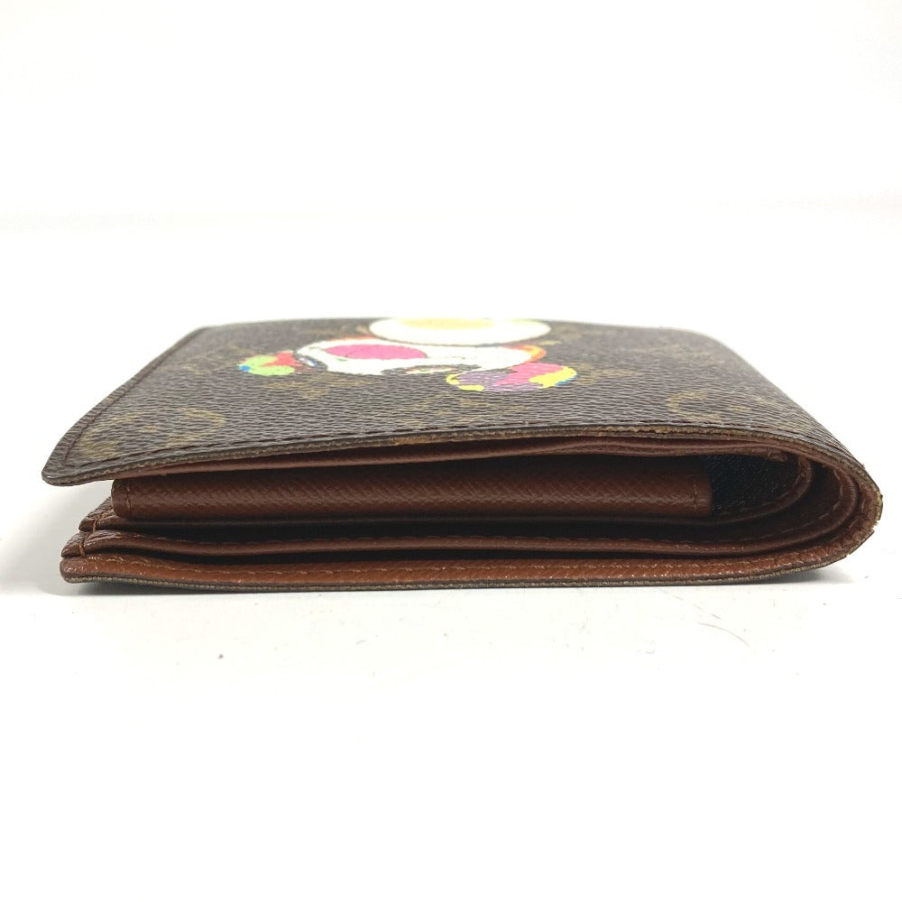 LOUIS VUITTON M61666 モノグラムパンダ ポルトビエカルトクレディモネ コンパクトウォレット 財布 2つ折り財布 モノグラムキャンバス ユニセックス ブラウン