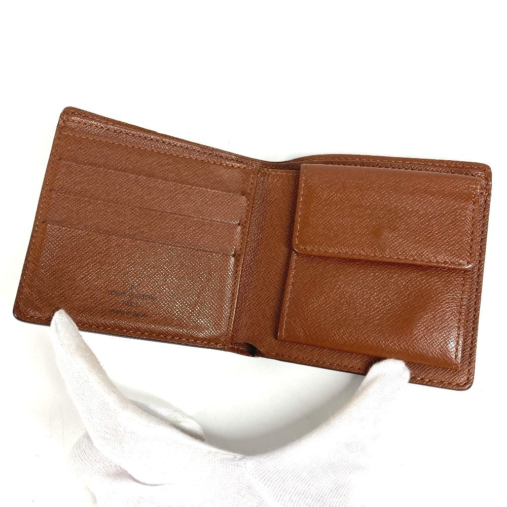 LOUIS VUITTON M61666 モノグラムパンダ ポルトビエカルトクレディモネ コンパクトウォレット 財布 2つ折り財布 モノグラムキャンバス ユニセックス ブラウン