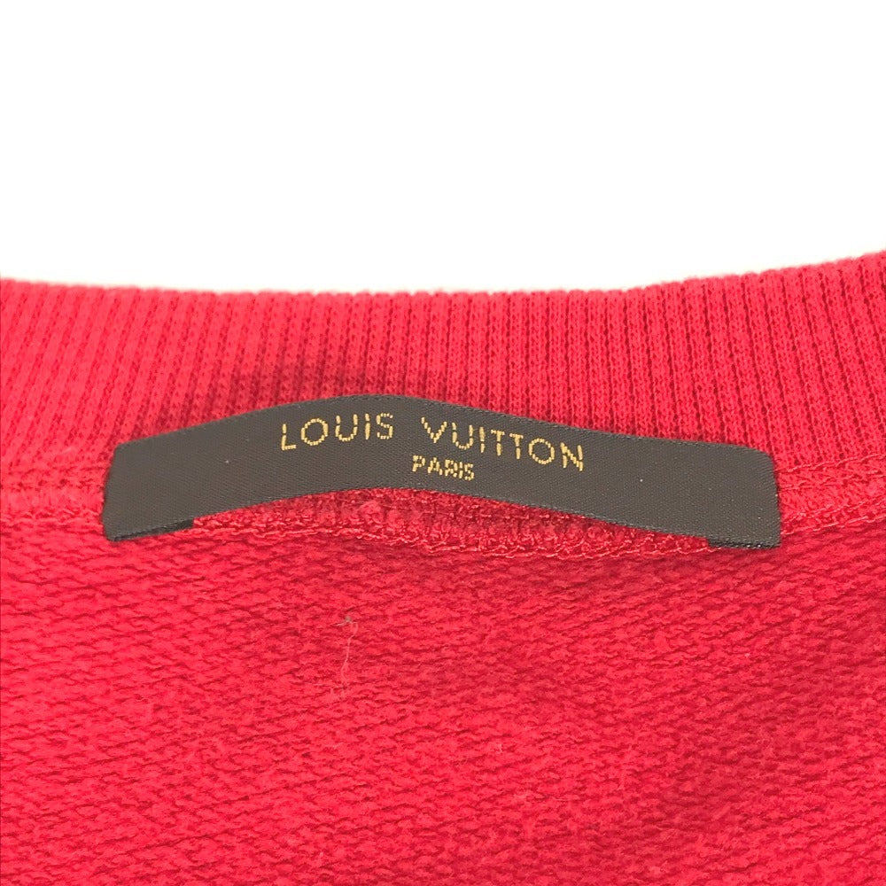 LOUIS VUITTON 不明 SUPREMEコラボ シュプリーム アーチロゴ クルーネック スウェット 長袖 アパレル トップス トレーナー コットン メンズ レッド