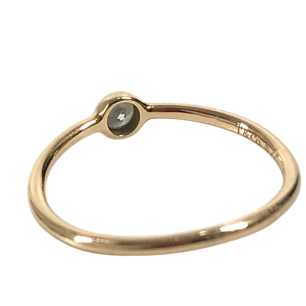 TIFFANY&Co. K18 金 18K ウェーブ シングル リング 1PD ダイヤ ダイヤモンド ジュエリー アクセサリー リング・指輪 Au750 レディース ピンクゴールド