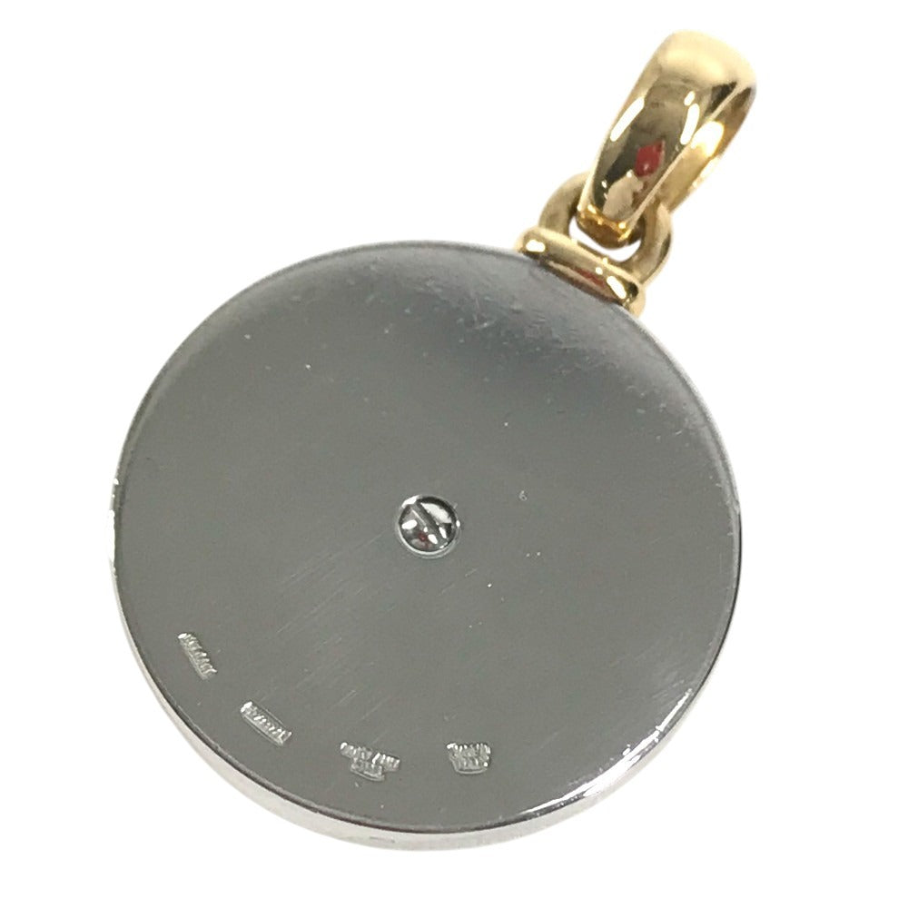 BVLGARI K18 金 18K ホロスコープ ダイヤ ダイヤモンド　1PD ネックレス チョーカー ジュエリー アクセサリー ペンダントトップ YG750 ユニセックス ゴールド