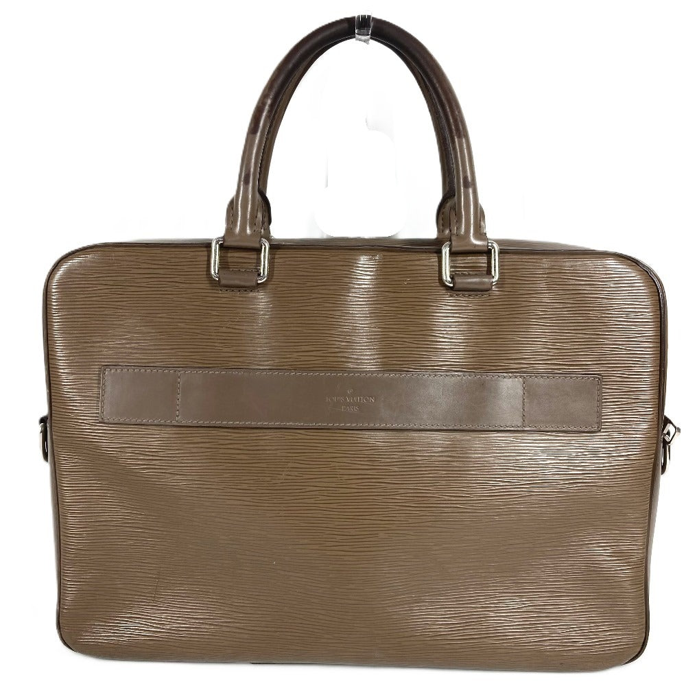 LOUIS VUITTON Epi PortoDocument Business PDB Hand Bag Document Bag Briefcase Business bag Epi Leather BrownBeigeBased Used