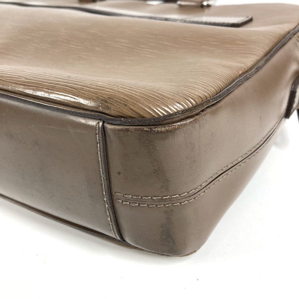LOUIS VUITTON Epi PortoDocument Business PDB Hand Bag Document Bag Briefcase Business bag Epi Leather BrownBeigeBased Used