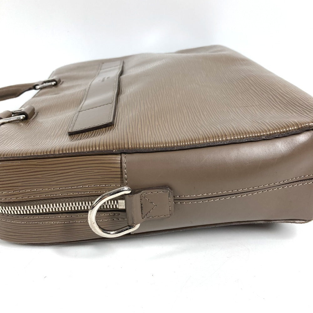 LOUIS VUITTON Epi PortoDocument Business PDB Hand Bag Document Bag Briefcase Business bag Epi Leather BrownBeigeBased Used