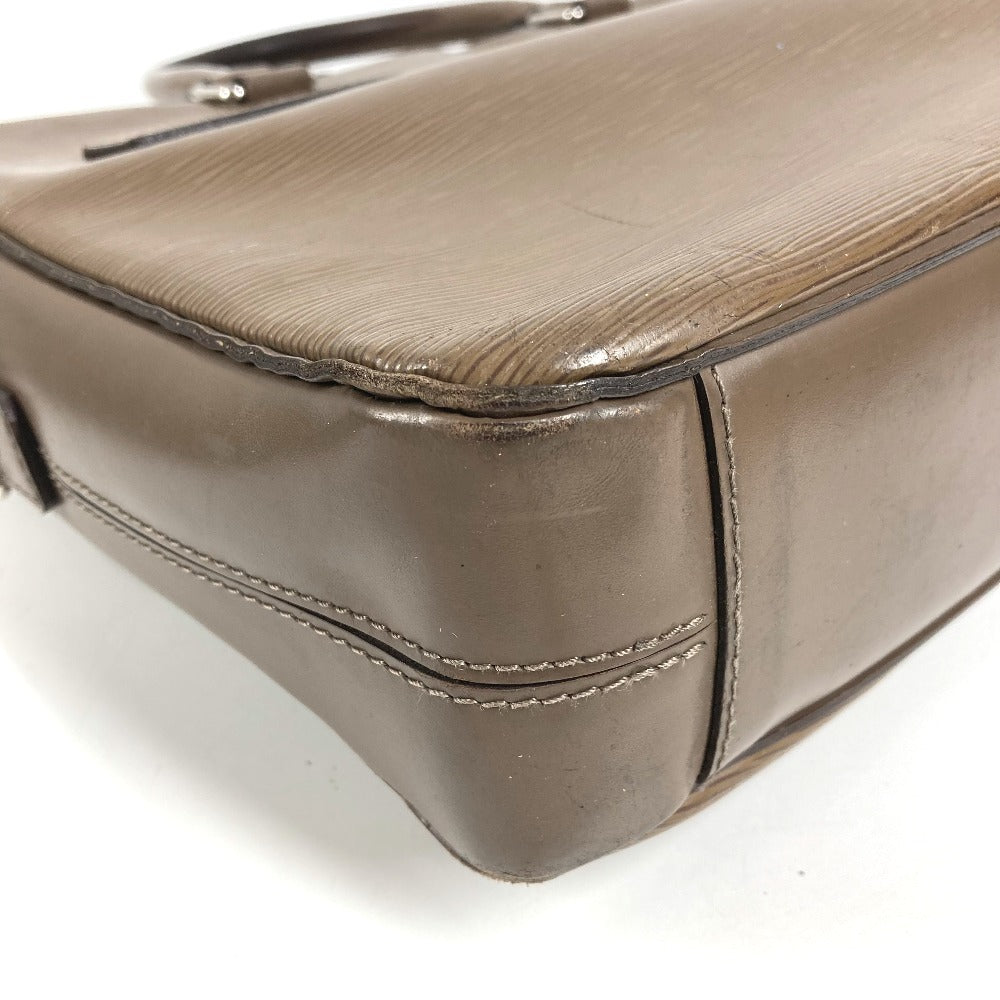 LOUIS VUITTON Epi PortoDocument Business PDB Hand Bag Document Bag Briefcase Business bag Epi Leather BrownBeigeBased Used