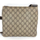 GUCCI 201538 GG logo Crossbody Pochette bag Shoulder Bag GGPVC/Leather Beige/Dark brown Used