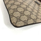 GUCCI 201538 GG logo Crossbody Pochette bag Shoulder Bag GGPVC/Leather Beige/Dark brown Used