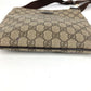 GUCCI 201538 GG logo Crossbody Pochette bag Shoulder Bag GGPVC/Leather Beige/Dark brown Used