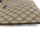 GUCCI 201538 GG logo Crossbody Pochette bag Shoulder Bag GGPVC/Leather Beige/Dark brown Used