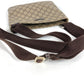 GUCCI 201538 GG logo Crossbody Pochette bag Shoulder Bag GGPVC/Leather Beige/Dark brown Used