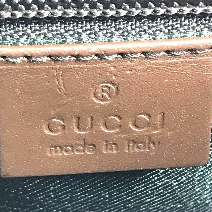 GUCCI 03136 GG logo all-over pattern bag shawl Shoulder Bag GGCanvas/Leather Beige Used