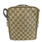 GUCCI 03136 GG logo all-over pattern bag shawl Shoulder Bag GGCanvas/Leather Beige Used