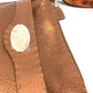 FENDI Selleria logo Crossbody Pochette bag Shoulder Bag Leather Brown Used