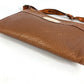 FENDI Selleria logo Crossbody Pochette bag Shoulder Bag Leather Brown Used