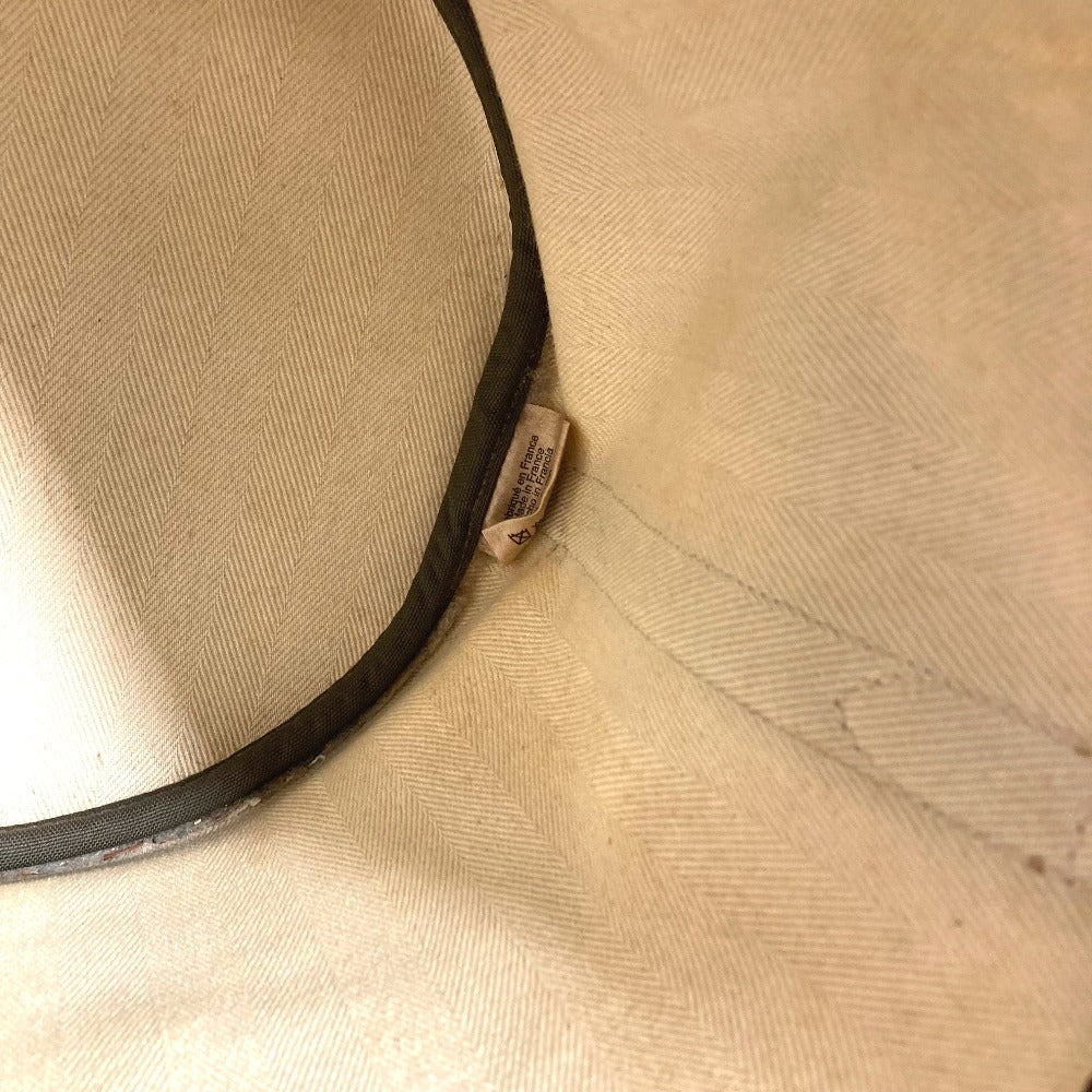 HERMES Crossbody Sack de Pansage Bucket type bag with pouch Shoulder Bag Leather/Canvas Beige Used