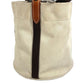 HERMES Crossbody Sack de Pansage Bucket type bag with pouch Shoulder Bag Leather/Canvas Beige Used
