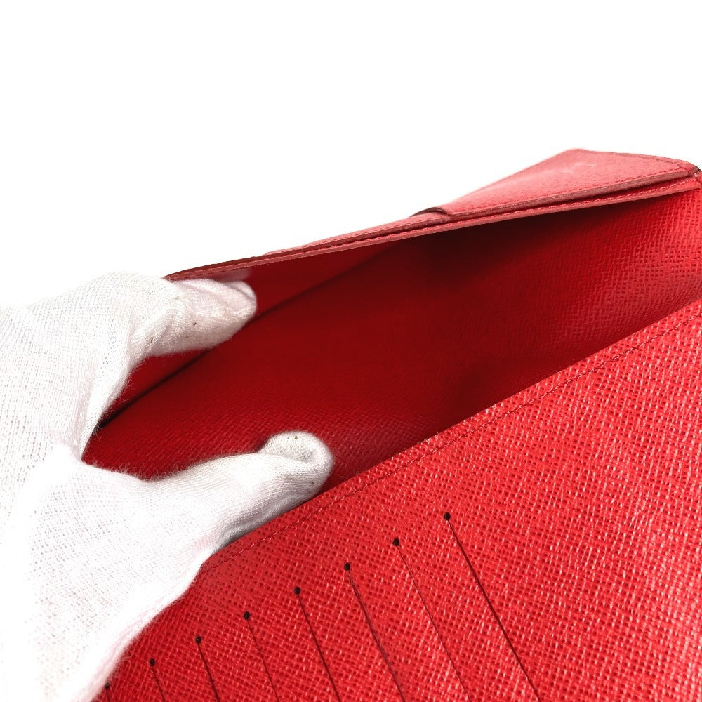 LOUIS VUITTON M67719 Epi Supreme collaboration Portefeuilles Brazza long wallet bifold Long Wallet Epi Leather Red Used