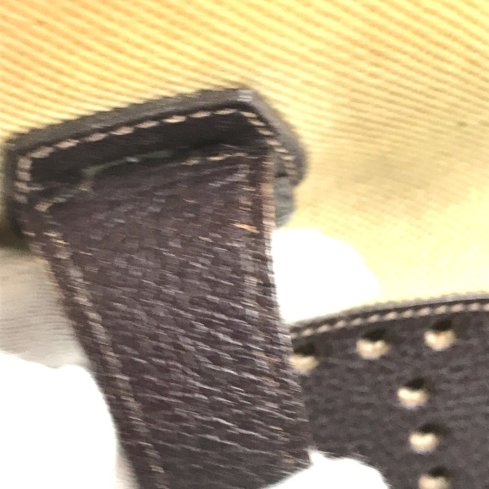 HERMES Evelyne 1 GM EvelyneGM Bag Crossbody Shoulder Bag Leather / Coated Canvas Beige/Brown Used