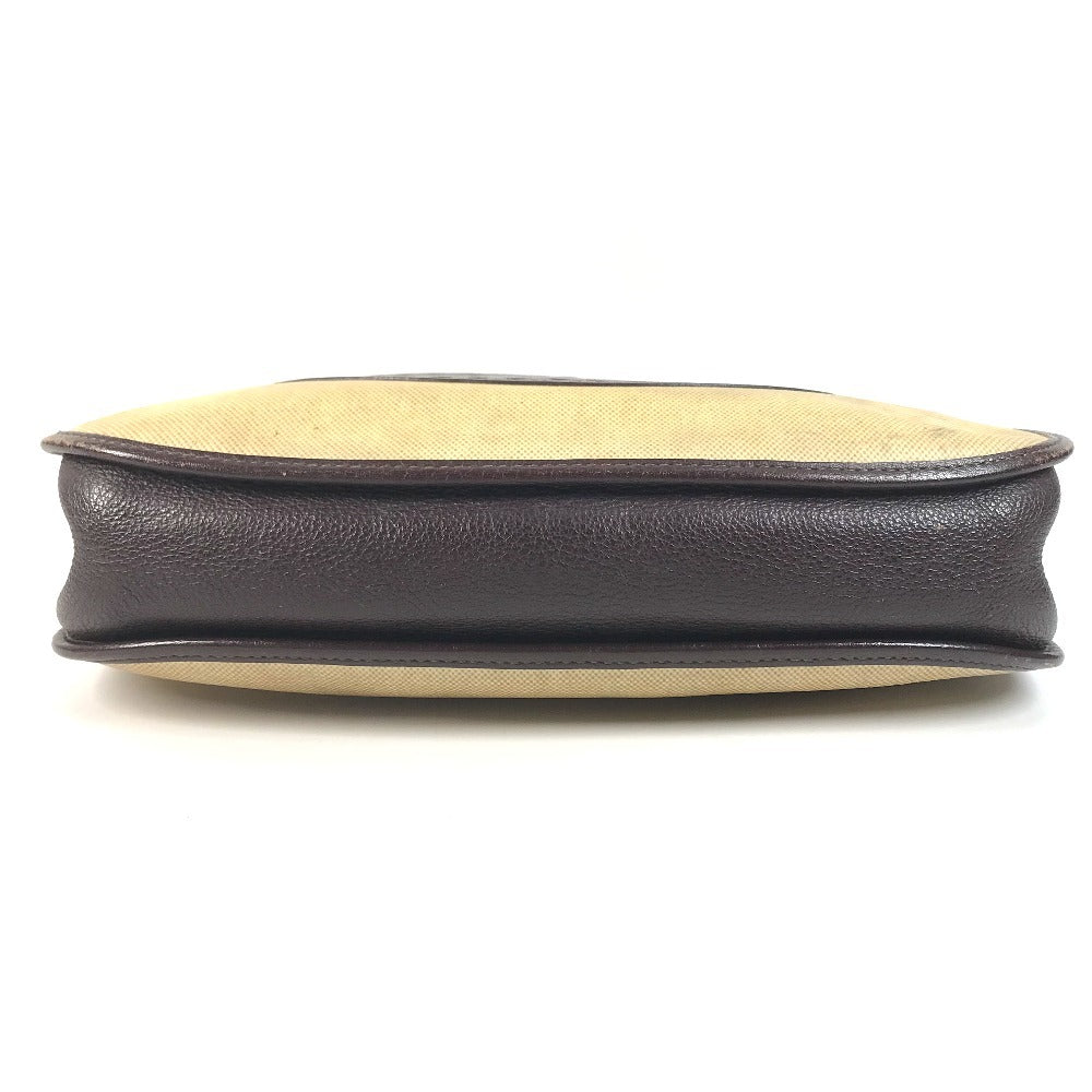 HERMES Evelyne 1 GM EvelyneGM Bag Crossbody Shoulder Bag Leather / Coated Canvas Beige/Brown Used